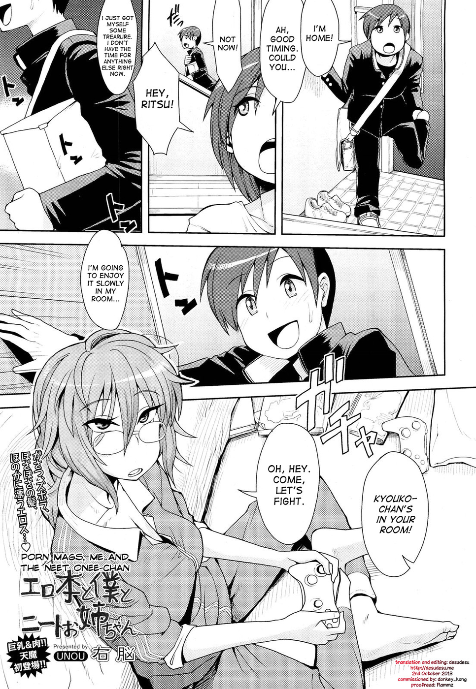 Hentai Manga Comic-Porn Mags, Me and The NEET Onee-chan-Read-1